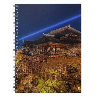 Caderno Espiral Bloco de Notas de Imagem Noturna do Japão