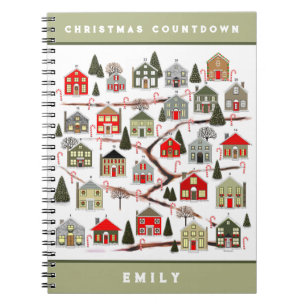 Caderno Espiral Bloco de Notas de Natal personalizado