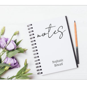 Caderno Espiral Bloco de Notas de Nome Personalizado