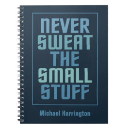 Caderno Espiral Bloco de notas de nome personalizado motivacional