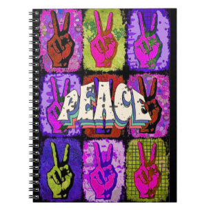 Caderno Espiral Bloco de Notas de Paz