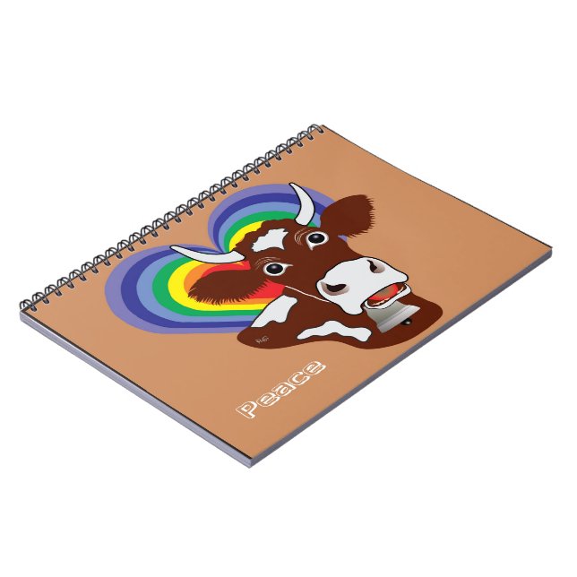 Caderno Espiral Bloco de Notas de Paz (Left Side)