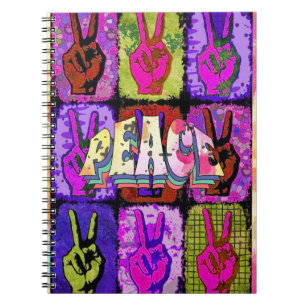 Caderno Espiral Bloco de Notas de Paz 