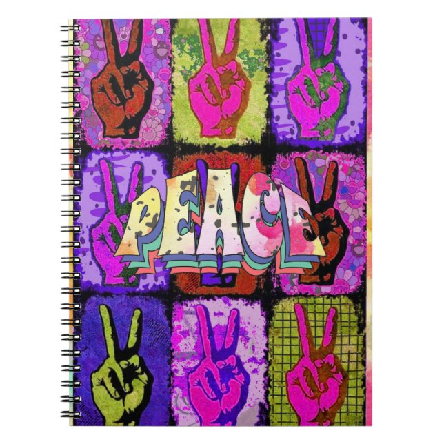 Caderno Espiral Bloco de Notas de Paz (Frente)