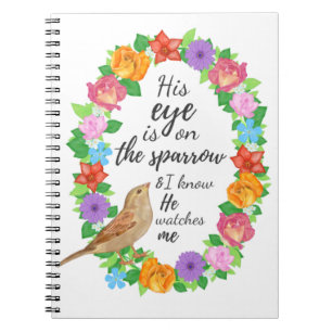 Caderno Espiral Bloco de Notas de Peça Sparrow Diário Church ou Se