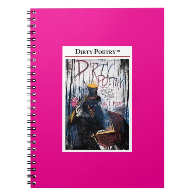 Caderno Espiral Bloco de notas de POESIA SUJO (Frente)