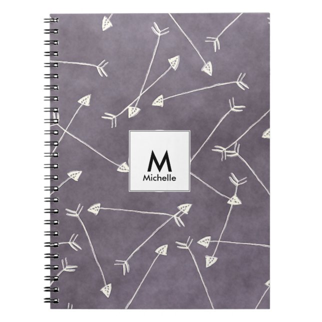 Caderno Espiral Bloco de Notas de Setas (Frente)