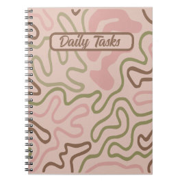 Caderno Espiral Bloco de Notas de Tarefas Diárias