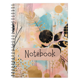 Caderno Espiral Bloco de Notas de Tema Geométrico