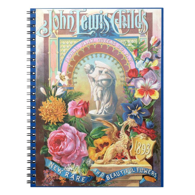 Caderno Espiral Bloco de notas do Catálogo de Sementes Botânico Vi (Frente)