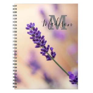 Caderno Espiral Bloco de notas do Diário do Nome do Monograma da L