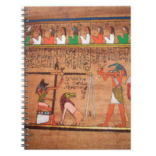 Caderno Espiral Bloco de Notas do Egito-Hieroglifos