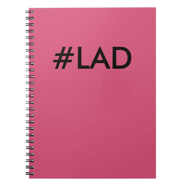 Caderno Espiral Bloco de notas do #LAD (Frente)