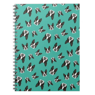 Caderno Espiral Bloco de notas do teste padrão de Boston Terrier -