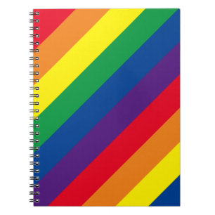 Caderno Espiral Bloco de Notas Espirais em Arco-Íris com Strike a