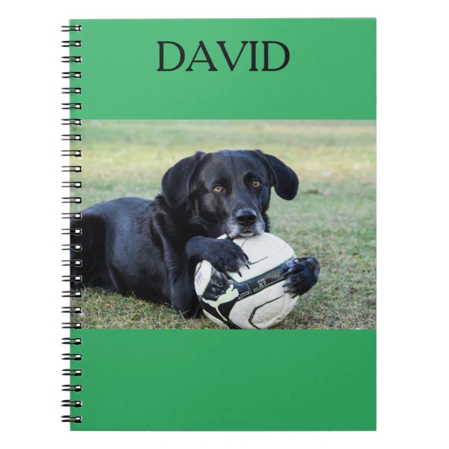 Caderno Espiral Bloco de notas espiral de laboratório preto com no (Frente)