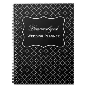 Caderno Espiral Bloco de notas espiral do planejador de casamento