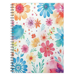 Caderno Espiral bloco de notas floral