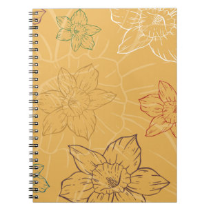 Caderno Espiral Bloco de Notas Floral de Foto Floral para Presente