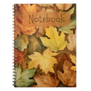Caderno Espiral Bloco de notas Folha de outono