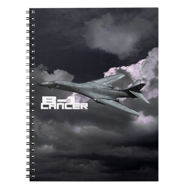 Caderno Espiral Bloco de notas fotográfico B-1 Lancer (80 páginas  (Frente)