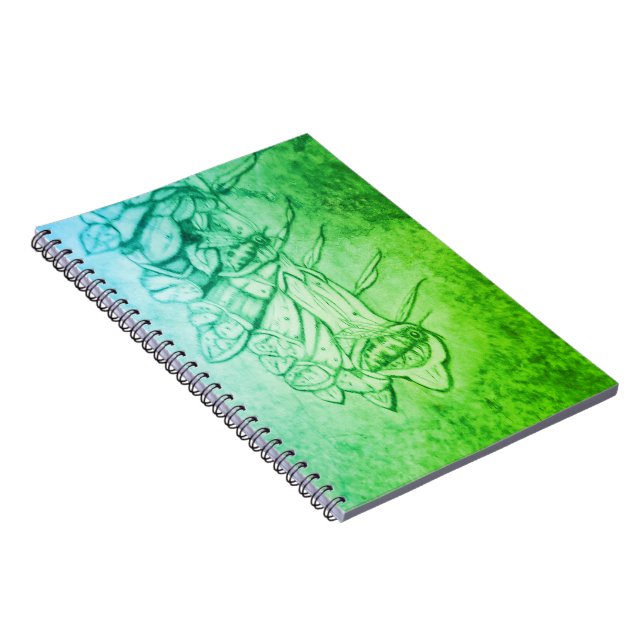 Caderno Espiral Bloco de notas fotográfico espiral de abelhas (Lado Direito)