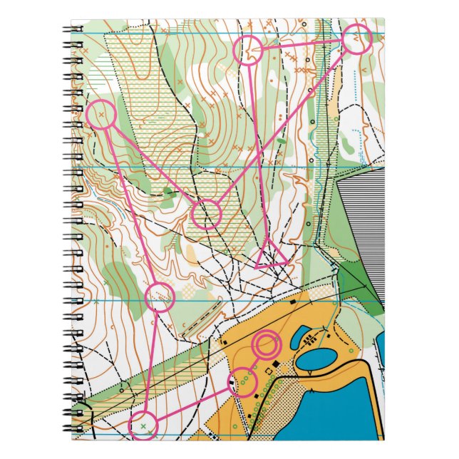 Caderno Espiral Bloco de notas fotográfico - Mapa orientador (Frente)
