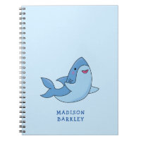 Bloco de notas "Kawaii" bonito do Shark Kid
