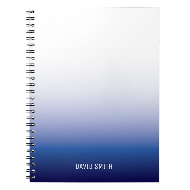 Caderno Espiral Bloco de Notas Personalizado do Nome Profissional  (Frente)