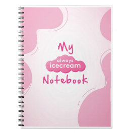 Caderno Espiral Bloco de Notas Sempre Icecream