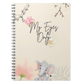 Caderno Espiral Bloco de Notas Somente Meus Olhos