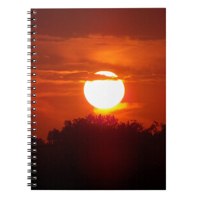 Caderno Espiral Bloco de notas sunset (Frente)