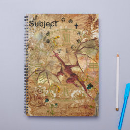 Caderno Espiral Bloco de Notas Terra dos Dragões