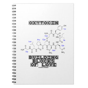 Caderno Espiral Blocos de apartamentos do Oxytocin de amor