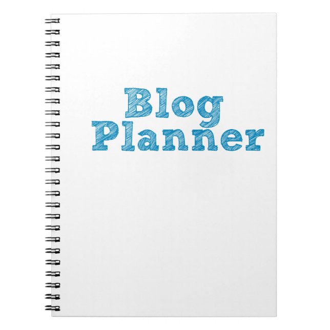 Caderno Espiral Blog Planner Notebook (Frente)