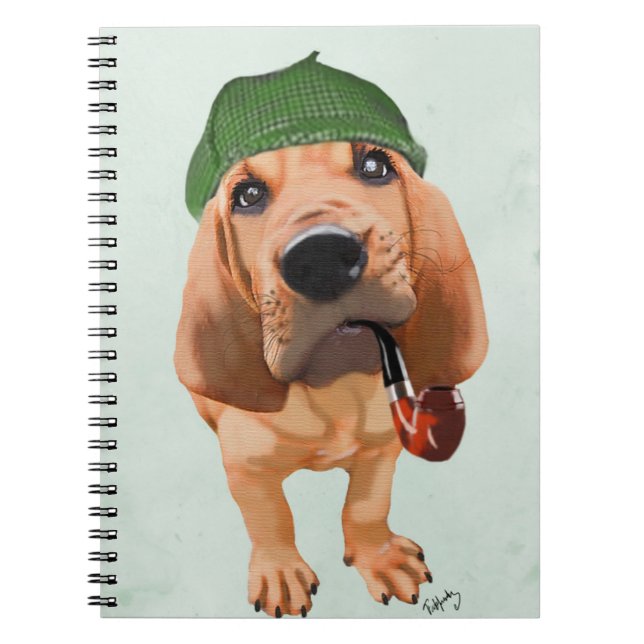 Caderno Espiral Bloodhound Sherlock Holmes (Frente)