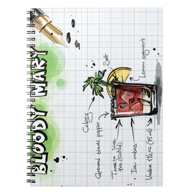 Caderno Espiral Bloody Mary (Frente)