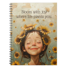 Caderno Espiral Bloom com Joy