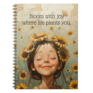 Caderno Espiral Bloom com Joy