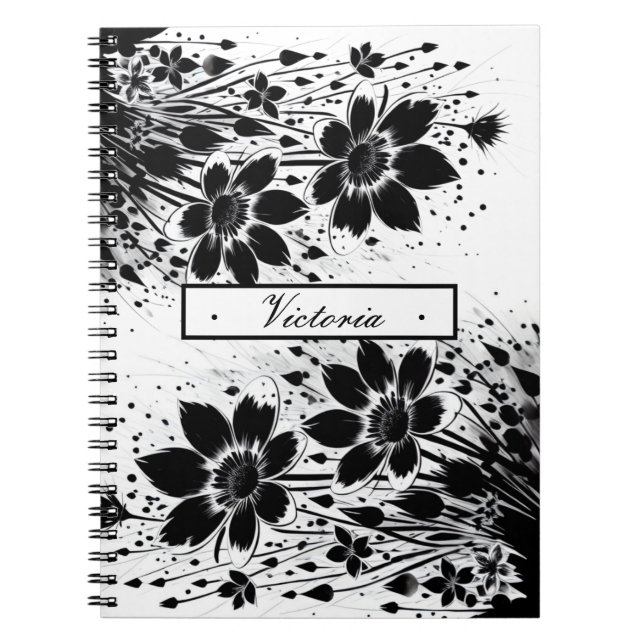 Caderno Espiral Bloom com tinta (Frente)