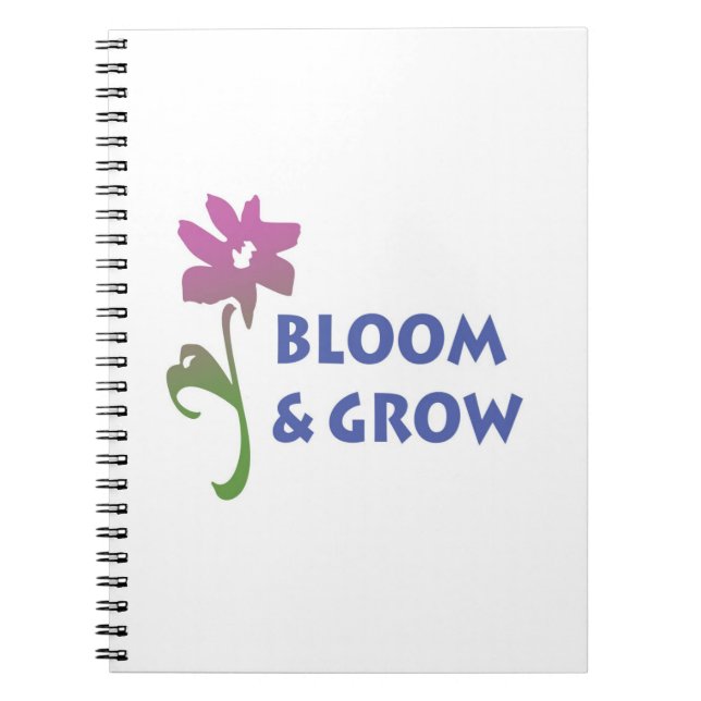 Caderno Espiral Bloom e Crescer (Frente)