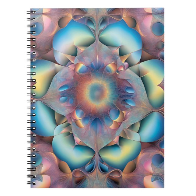 Caderno Espiral Bloom Eetano: Abstrato Radiante (Frente)