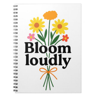 Caderno Espiral Bloom Loudly 