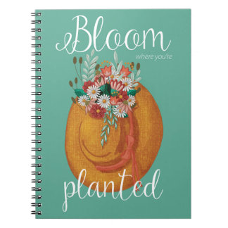 Caderno Espiral Bloom onde plantado