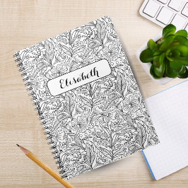 Caderno Espiral Bloom onde você está plantado: um negro personaliz