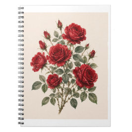 Caderno Espiral Bloom Where You Are Planted | Vintage Rose Botanic