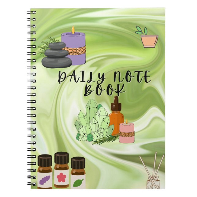 Caderno Espiral Bloom & Write - Notebook Floral (Frente)