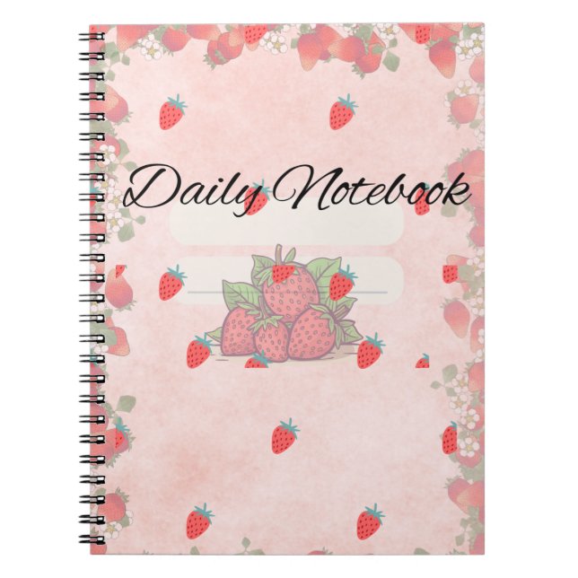 Caderno Espiral Bloom & Write - Notebook Floral (Frente)
