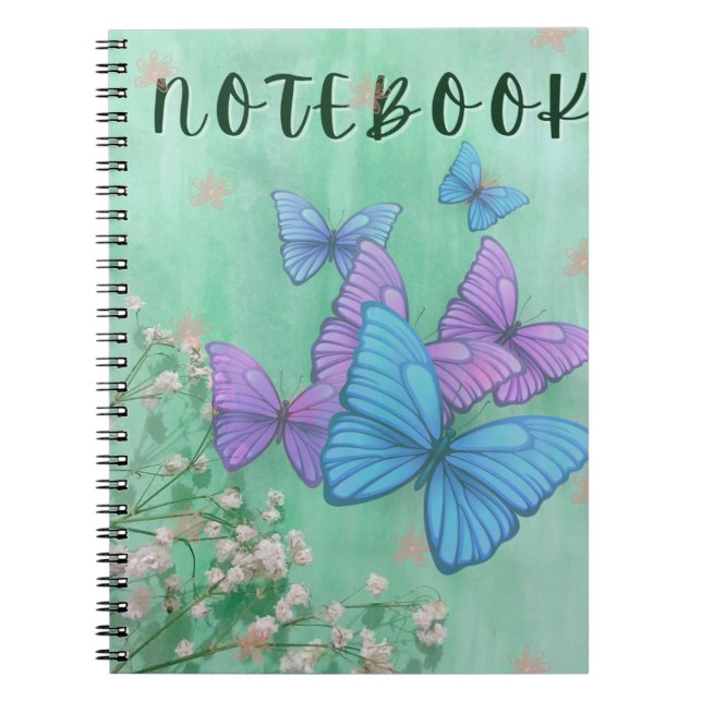 Caderno Espiral Bloom & Write - Notebook Floral (Frente)