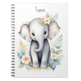 Caderno Espiral Blooming Baby Elephant